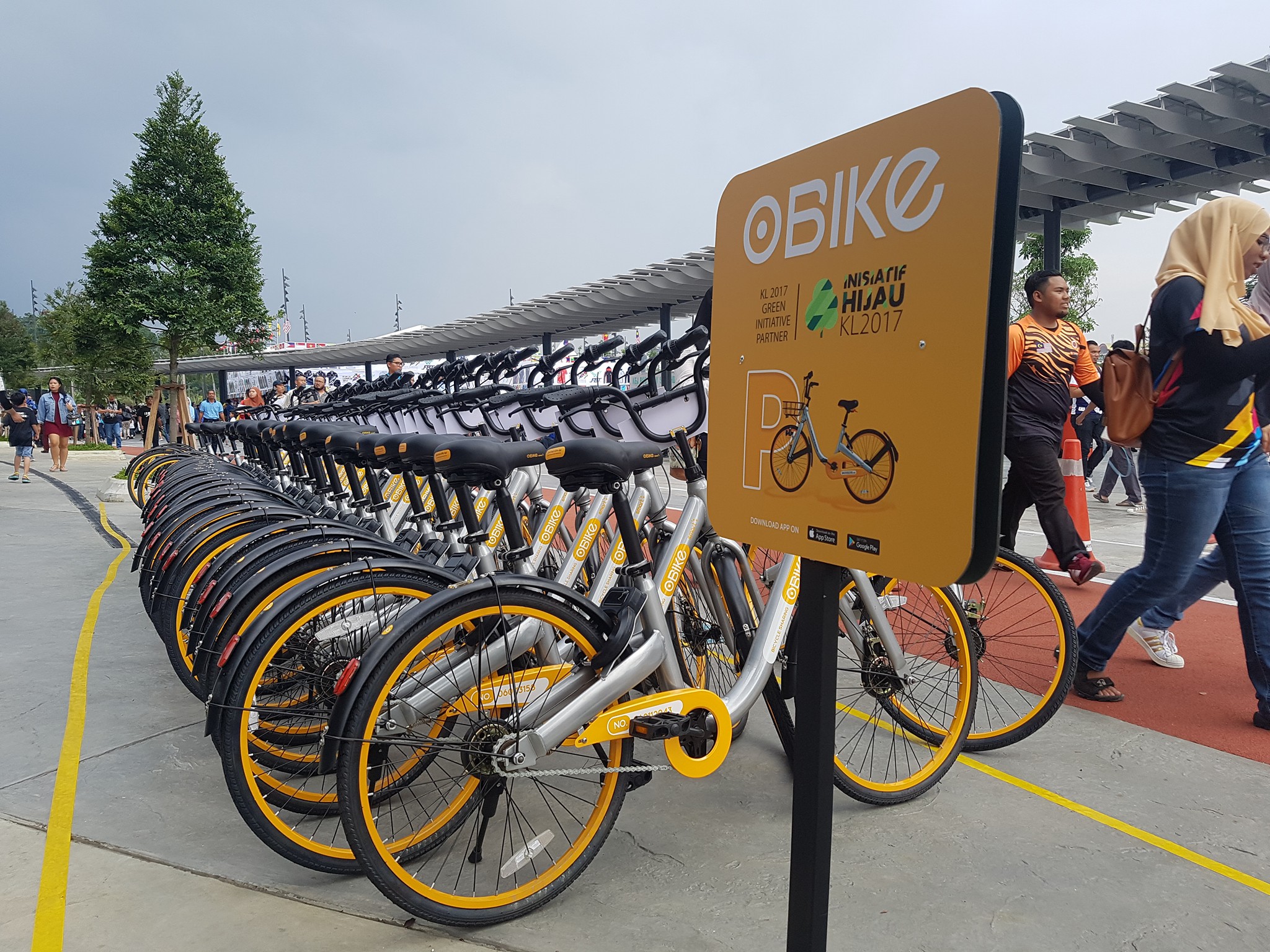 Facebook/oBike Malaysia Scan and go.